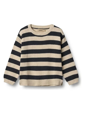 Wheat Sweter "Morgan" w kolorze beżowo-czarnym rozmiar: 116