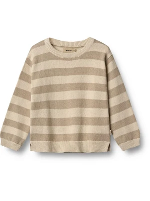 Wheat Sweter "Morgan" w kolorze beżowo-jasnobrązowym rozmiar: 140