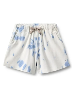 Wheat Szorty "Kalle" w kolorze biało-błękitnym rozmiar: 104