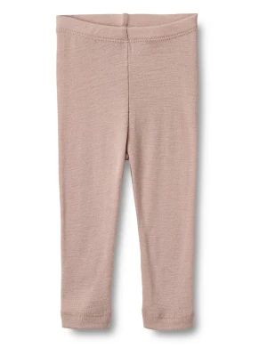 Wheat Wełniane legginsy ''Algi'' w kolorze jasnoróżowym rozmiar: 74