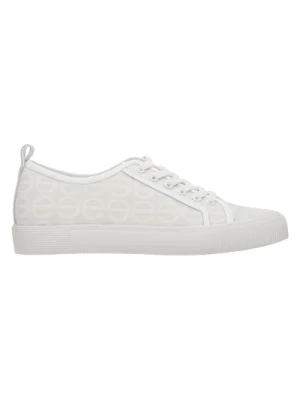 White & Beige Low-Top Women's Sneakers Estro Er00113210 Estro