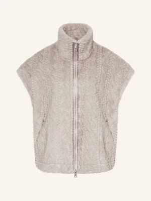 White Label Kamizelka Ze Sztucznego Futra grau