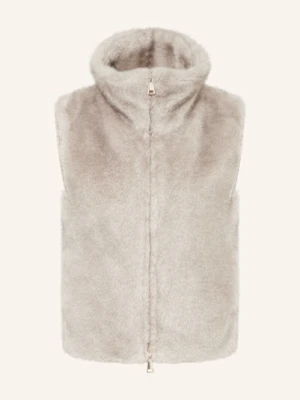 White Label Kamizelka Ze Sztucznym Futrem grau