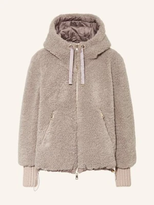 White Label Kurtka Pluszowa, Dwustronna beige