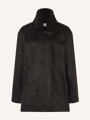 White Label Kurtka Z Imitacji Skóry schwarz