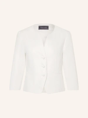 White Label Lniana Marynarka Z Rękawami 3/4 weiss