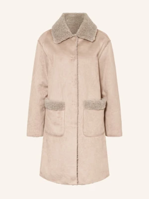 White Label Płaszcz Z Imitacji Skóry beige