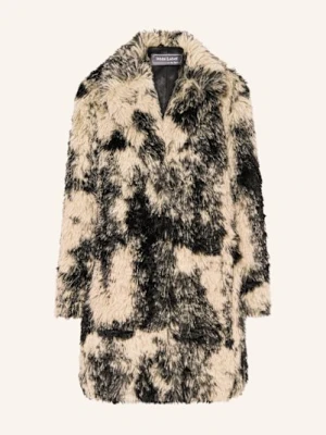 White Label Płaszcz Ze Sztucznego Futra schwarz