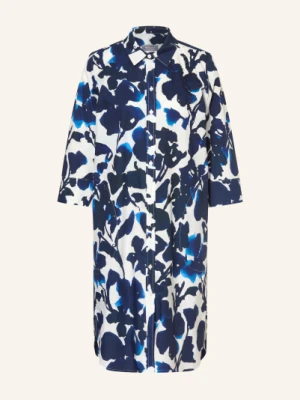 White Label Sukienka Koszulowa Z Rękawami 3/4 I Ozdobnymi Perełkami blau