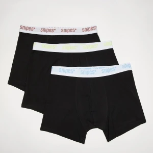 SNIPES 3 PACK - White Tape Briefs Boxershort mężczyźni Bielizna czarny rozmiar Odzież