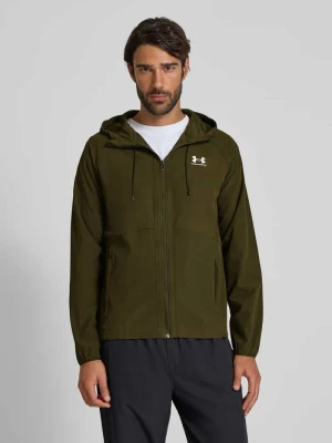 Wiatrówka o kroju regular fit z nadrukiem z logo Under Armour