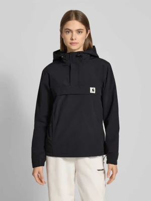 Wiatrówka o kroju relaxed fit z naszywką z logo model ‘Nimbus’ Carhartt WIP Czarny