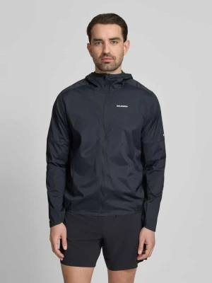 Wiatrówka z kapturem i logo Salomon