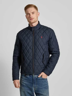 Wiatrówka z wyhaftowanym logo Polo Ralph Lauren Granatowy