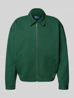 Wiatrówka z wykładanym kołnierzem i wyhaftowanym logo Polo Ralph Lauren