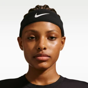 Wiązana opaska na głowę Tennis Premier Nike - Czerń