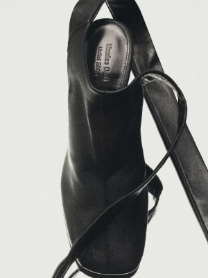 Wiązane Buty Na Obcasie – Limited Edition - Czarny - Massimo Dutti - Female