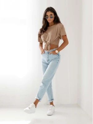 Wiązany top z wiskozy TOLA - beżowy  magmac 