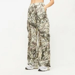 Wid Leg Pants, markiSmoke Rise, Bojówki, w kolorze camo, rozmiar: