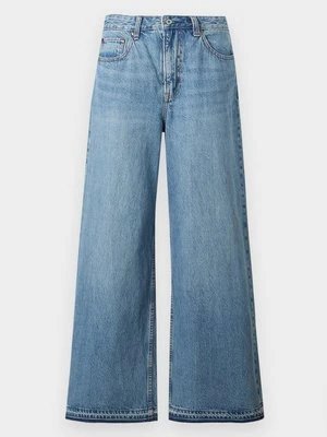 Wide leg Abercrombie & Fitch jasnoniebieski denim