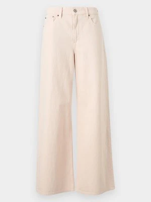 Wide leg Abercrombie & Fitch jasnoróżowy