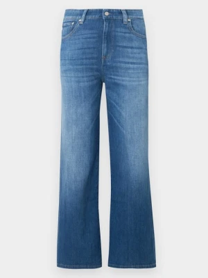 Wide leg Ag Jeans niebieski denim