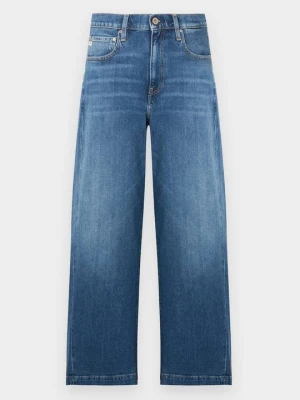 Wide leg Ag Jeans niebieski denim