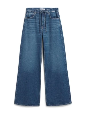 Wide leg ARMEDANGELS ciemnoniebieski