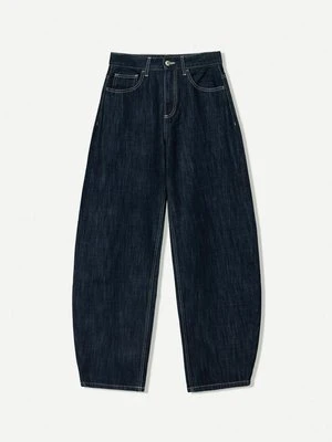 Wide leg Bershka szafirowy