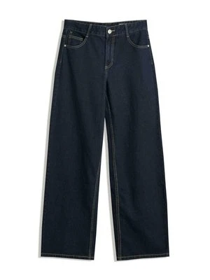 Wide leg Bershka szafirowy
