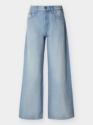 Wide leg Calvin Klein Jeans jasnoniebieski denim