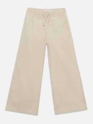 Wide leg Calvin Klein Jeans beżowy