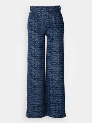 Wide leg DKNY niebieski denim