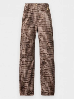 Wide leg Elisabetta Franchi ciemnobrązowy