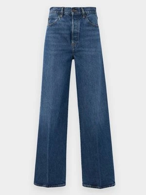 Wide leg Frame niebieski denim