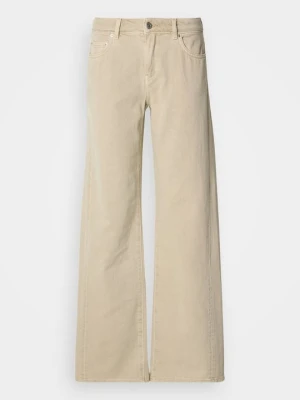 Wide leg Gina Tricot beżowy