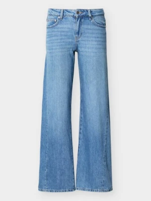 Wide leg Gina Tricot niebieski