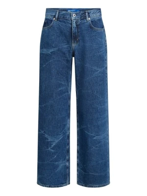 Wide leg KARL LAGERFELD niebieski