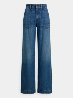 Wide leg Lauren Ralph Lauren niebieski