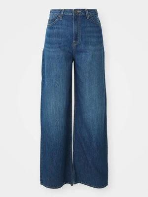 Jeansy wide leg Lee niebieski denim