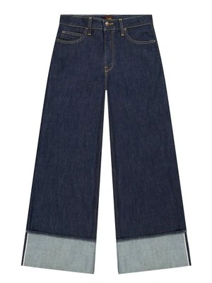 Wide leg Lee ciemnoniebieski