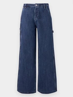 Wide leg Lee niebieski denim