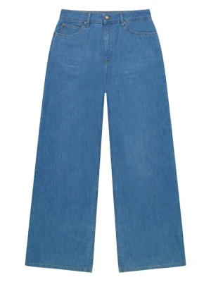 Wide leg Lee niebieski denim