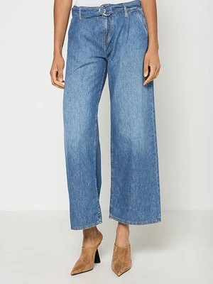 Wide leg Mustang niebieski denim