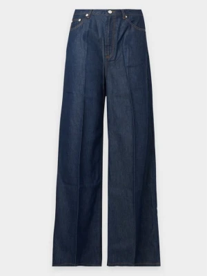 Wide leg Officine Générale granatowy