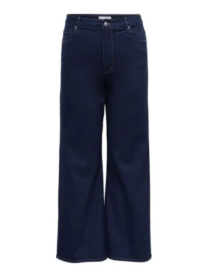 Wide leg ONLY Carmakoma granatowy