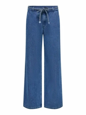 Wide leg Only niebieski denim