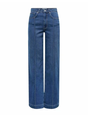 Wide leg Only niebieski denim
