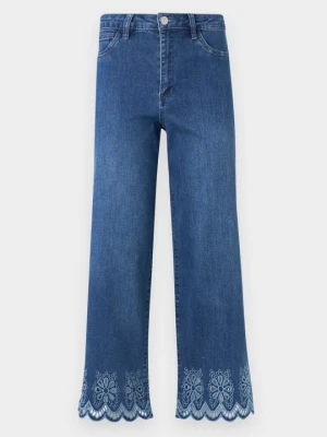 Wide leg Only niebieski denim