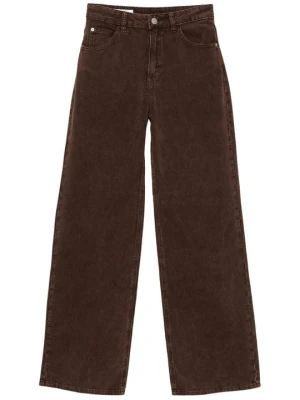 Wide leg PULL&BEAR brązowy